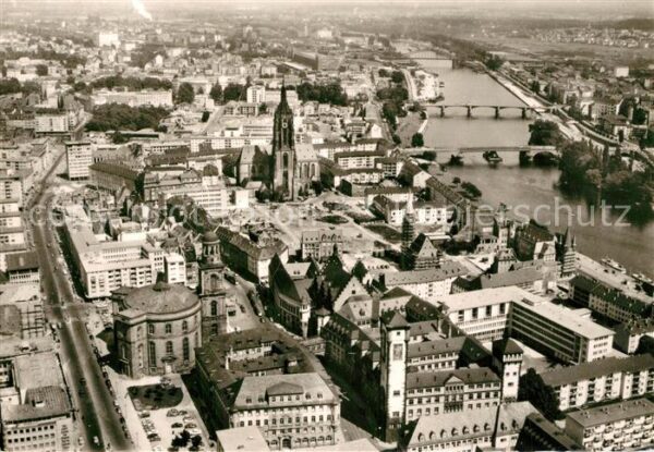 Frankfurt Main Dom Paulskirche Fliegeraufnahme