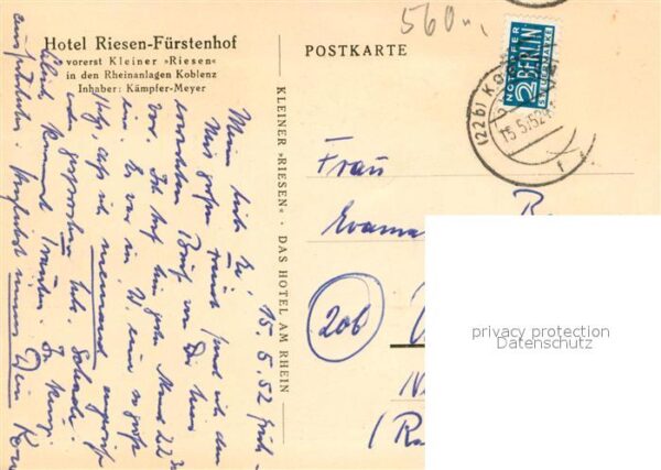 Koblenz Rhein Hotel Riesen-Fuerstenhof – Bild 2