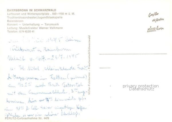 Baiersbronn Schwarzwald Trachtenblasorchester Jugendblaskapelle – Bild 2