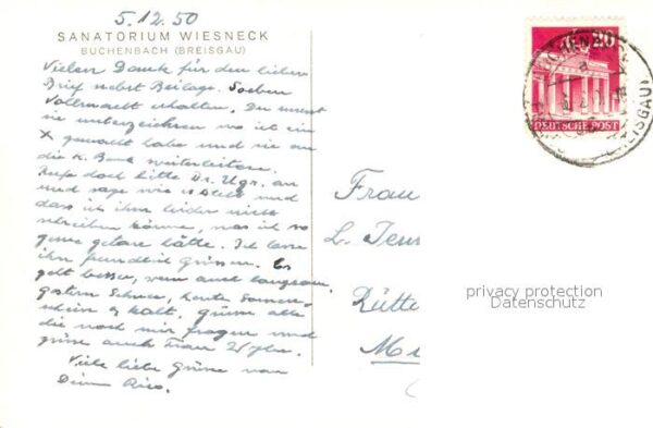Buchenbach Breisgau Sanatorium Wiesneck – Bild 2