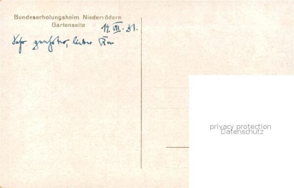 Niederroedern Radeburg Bundeserholungsheim Gartenseite – Bild 2