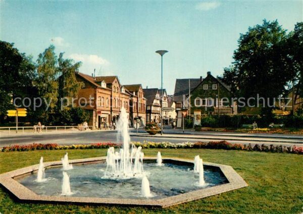 Hoexter Weser Berliner Platz Springbrunnen