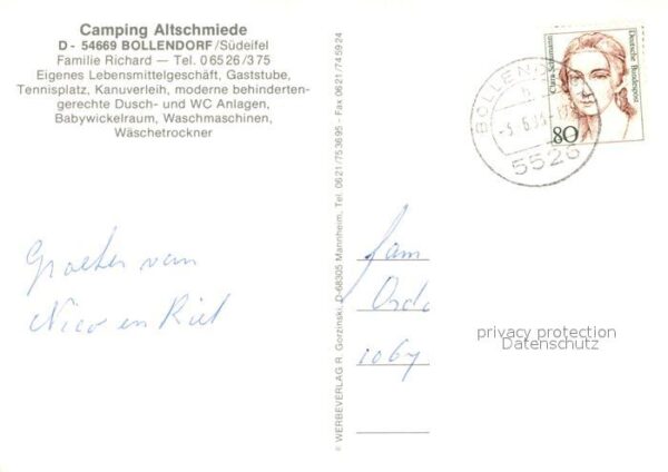 Bollendorf Suedeifel Camping Altschmiede – Bild 2