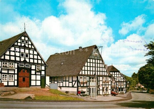 Assinghausen Fachwerkhaeuser in der Grimmestrasse