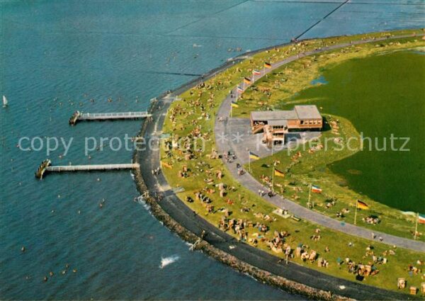 Husum Nordfriesland Strandbad Fliegeraufnahme