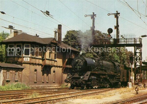 Camburg Lok 411150 rangiert am Bahnhof
