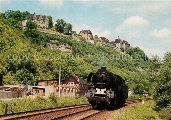 Dornburg Saale Lok 4111025 unterhalb der Dornburger Schloesser