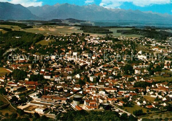 Traunstein Oberbayern Fliegeraufnahme
