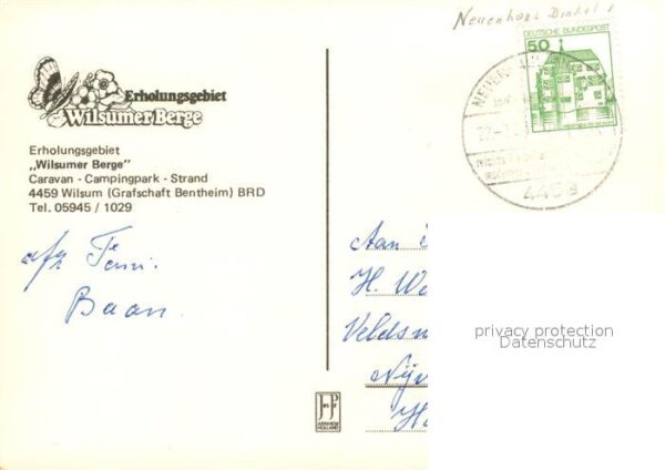 Wilsum Erholungsgebiet Wilsumer Berge Caravan Campingpark Strand – Bild 2