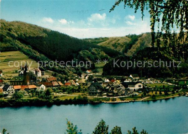 Einruhr Partie am Rursee Naturpark Nordeifel