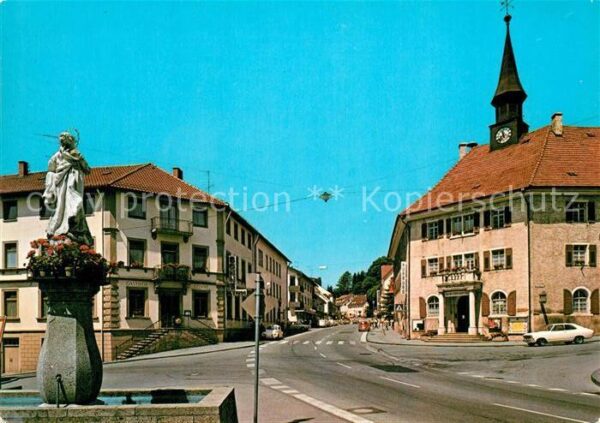 Bonndorf Schwarzwald Strassenpartie Brunnen