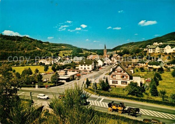 Einruhr Panorama Romantische Postkutschenfahrt