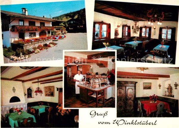 Winkl Fischbachau Cafe Weinstueberl Gastraeume Kuchentheke
