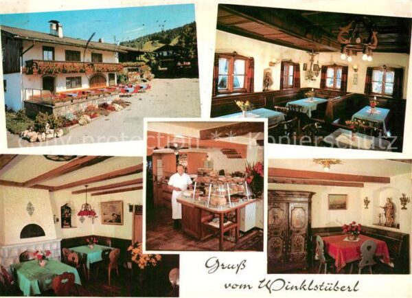 Winkl Fischbachau Cafe Winkelstueberl Gastraeume Kuchentheke
