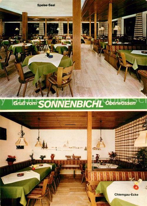 Oberwoessen Gasthof Sonnenbichl Speisesaal Chiemgau Ecke