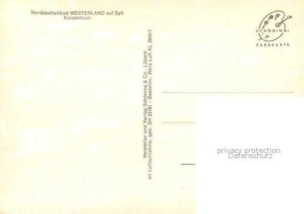 Westerland Sylt Kurzentrum Fliegeraufnahme – Bild 2