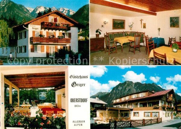 Oberstdorf Gaestehaus Geiger Gaststube Terrasse