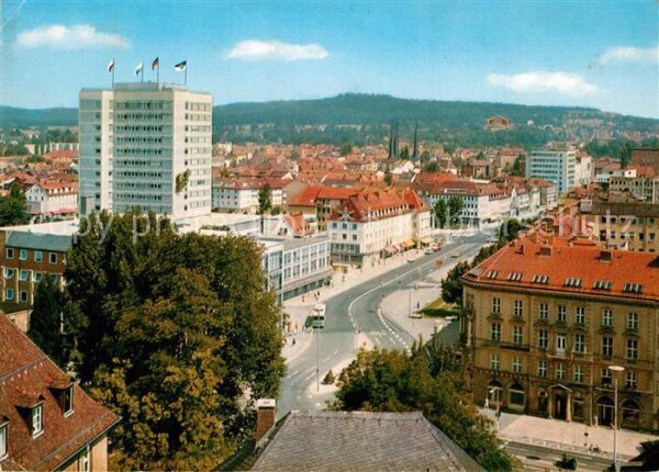 Bayreuth Luitpoldplatz mit neuem Rathaus