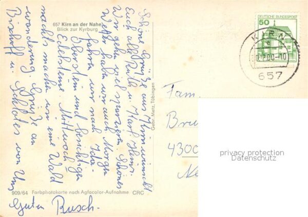 Kirn Nahe Blick zur Kyrburg – Bild 2