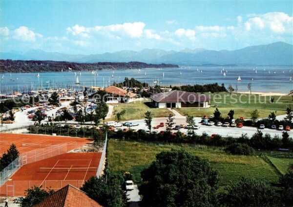 Chiemsee Erholungsbad Seebruck Tennisplatz Yachthafen