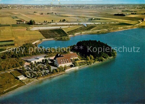 Lochhausen Muenchen Autobahnhotel am Langwieder See Fliegeraufnahme