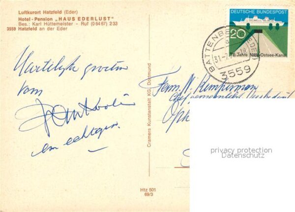 Hatzfeld Eder Hotel Pension Haus Ederlust Fliegeraufnahme – Bild 2