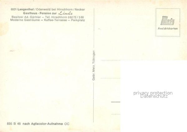 Langenthal Odenwald Gasthaus Pension zur Linde – Bild 2
