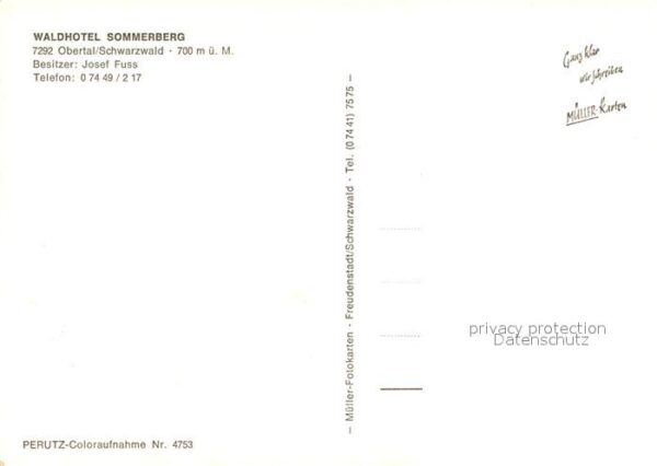 Obertal Baiersbronn Waldhotel Sommerberg – Bild 2