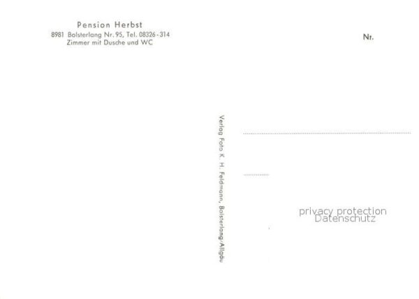 Bolsterlang Pension Herbst – Bild 2