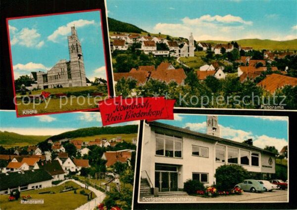 Kombach Kirche Panorama Dorfgemeinschaftshaus