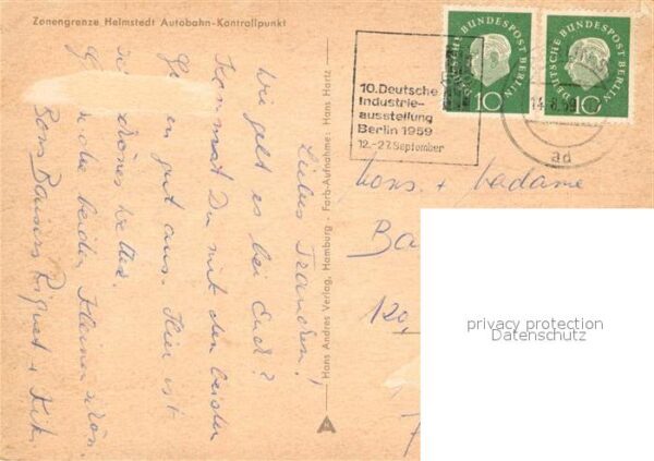 Helmstedt Zonengrenze Autobahn Kontrollpunkt – Bild 2