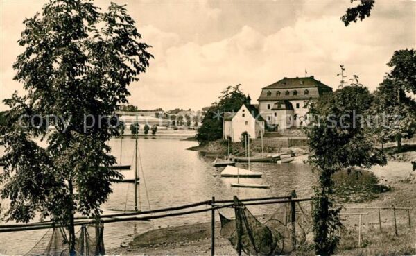 Pirk Weischlitz Talsperre mit Jugendherberge Dobeneck