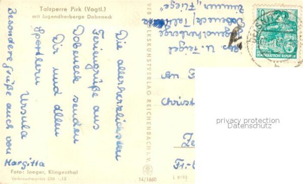 Pirk Weischlitz Talsperre mit Jugendherberge Dobeneck – Bild 2