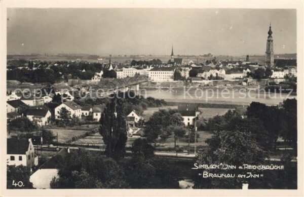Simbach Inn Reichsbruecke Braunau