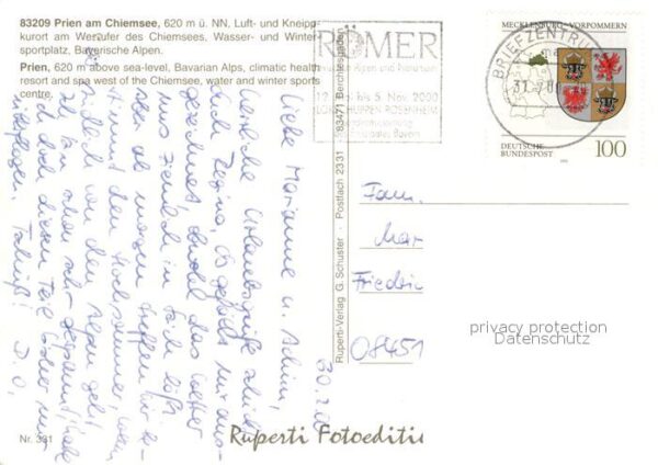 Prien Chiemsee mit Bayerischen Alpen Fliegeraufnahme – Bild 2