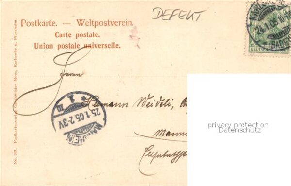 Karlsruhe Baden Haus Billing Kaiserplatz – Bild 2