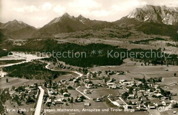 Kruen Fliegeraufnahme Wetterstein Arnspitze