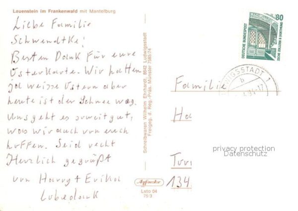 Lauenstein Oberfranken Mantelberg Fliegeraufnahme Schloss – Bild 2