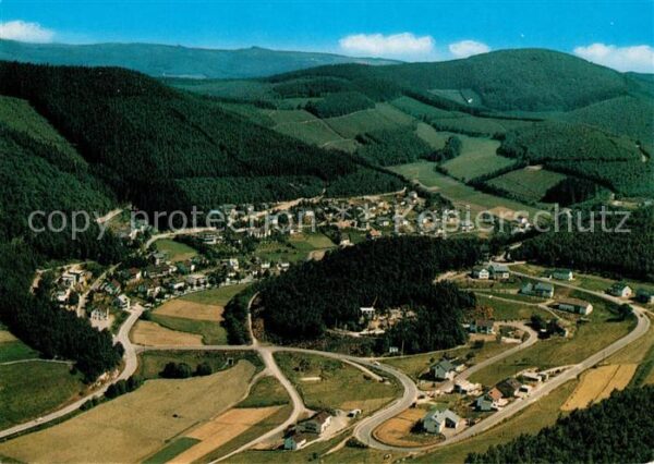 Brauersdorf Netphen Fliegeraufnahme Obernau Talsperre
