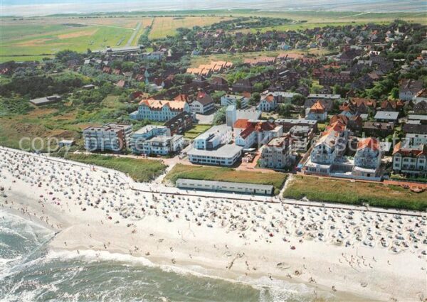 Wangerooge Nordseebad Fliegeraufnahme Caritas Gaestehaus Germania