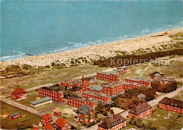 Norderney Nordseebad Fliegeraufnahme Kinderheilstaette Seehospiz Kaiserin Friedr