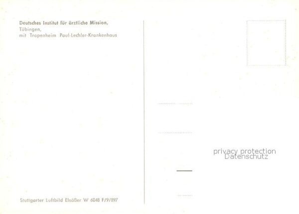 Tuebingen Fliegeraufnahme Deutsches Institut aerztliche Mission Tropenheim – Bild 2