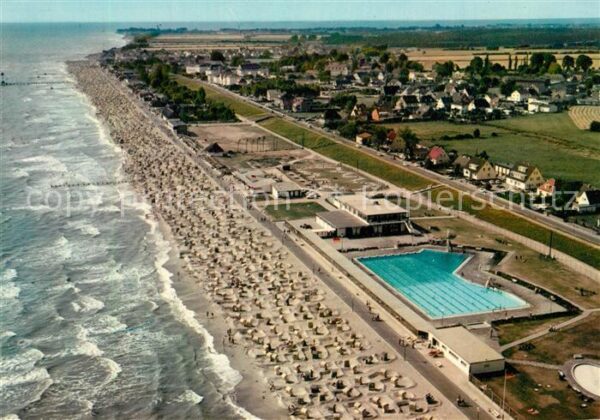 Dahme Ostseebad Fliegeraufnahme Meerwasser Freibad