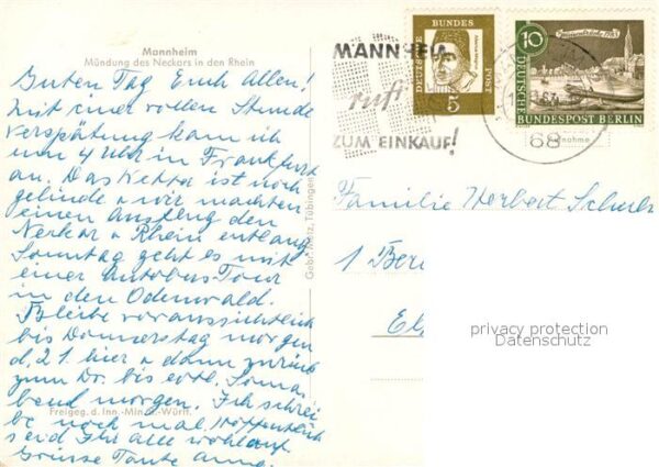 Mannheim Fliegeraufnahme Muendung Neckar Rhein – Bild 2