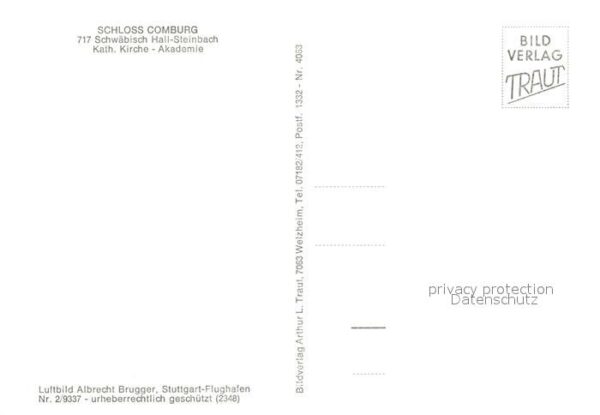Steinbach Schwaebisch Hall Fliegeraufnahme Katholische Kirche Akademie – Bild 2