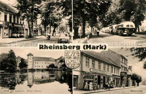 Rheinsberg Markt Schloss Sanatorium Helmut Lehmann Muehlenstrasse