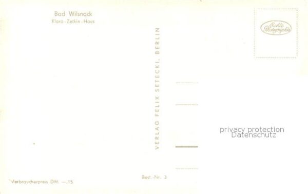 Wilsnack Bad Klara Zetkin Haus – Bild 2