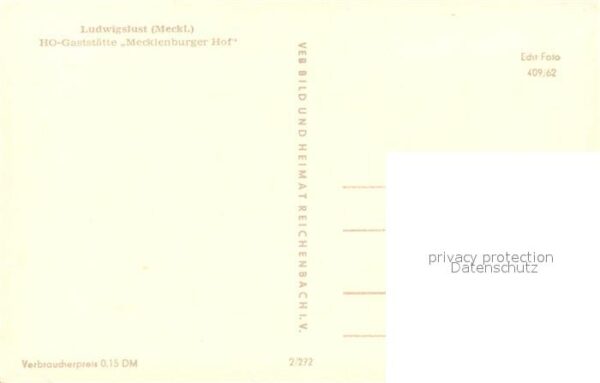 Ludwigslust HO Gaststaette Mecklenburger Hof – Bild 2