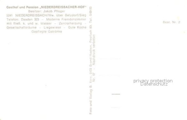 Niederdreisbach Schwimmbad Panorama Gasthaus – Bild 2