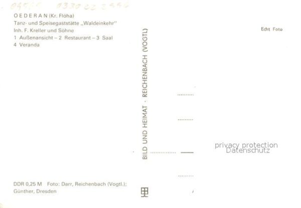 Oederan Speisegaststaette Waldeinkehr – Bild 2